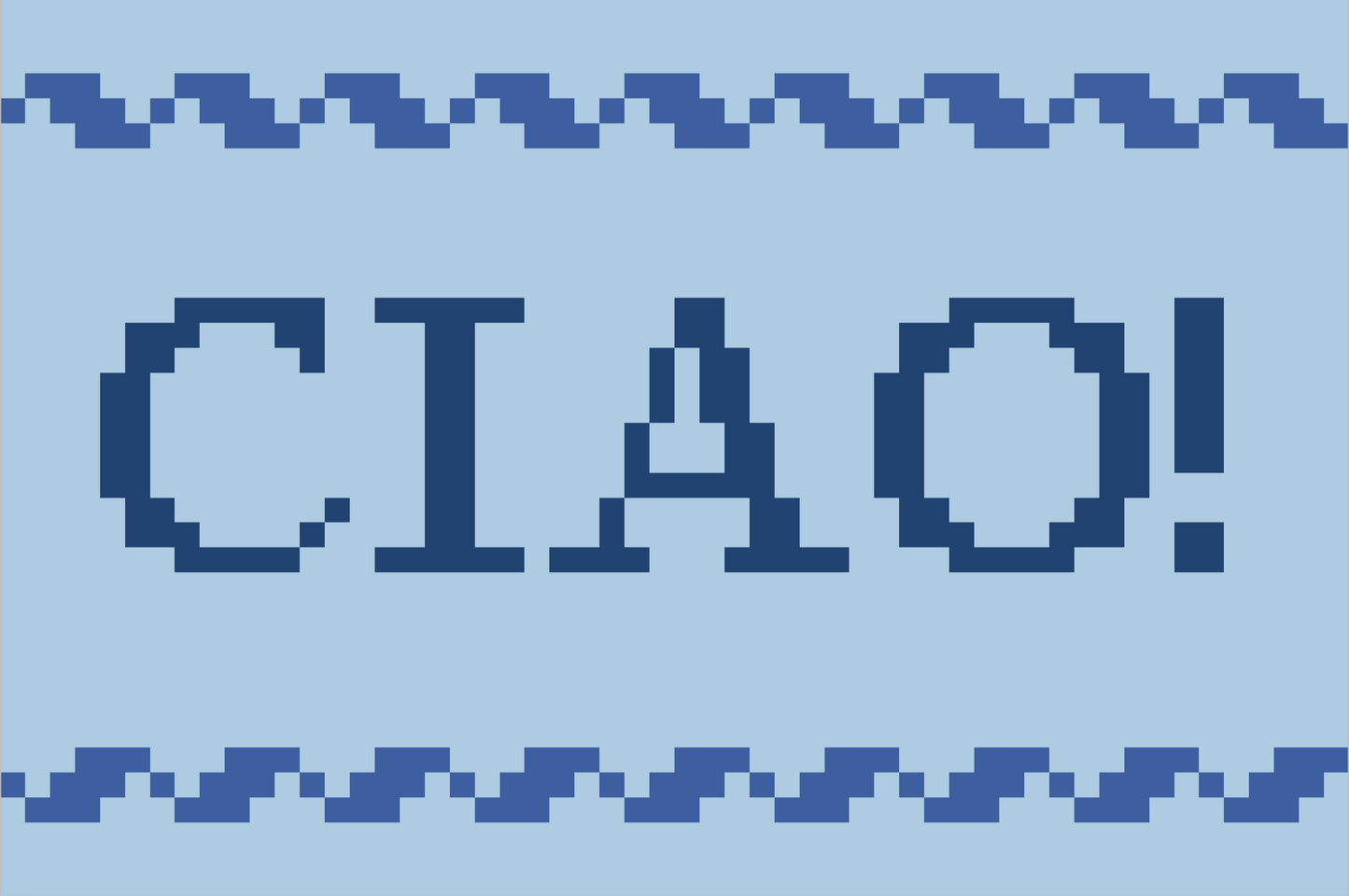 CIAO! Luggage Tag- Blue