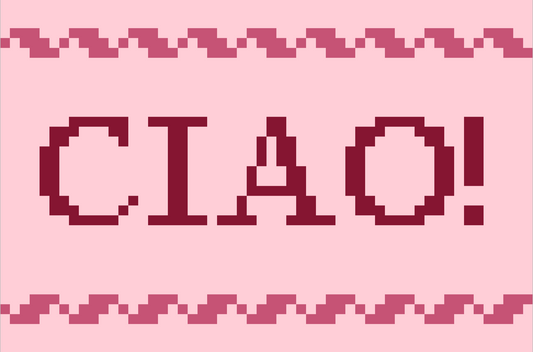 CIAO! Luggage Tag- Pink